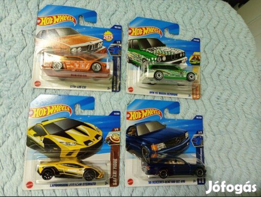 Hotwheels csomag.2db BMW,1 Merci,1 Lamborghini