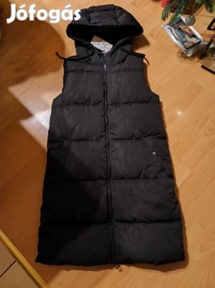 House Brand női fekete meleg mellény XS S Új, címkés