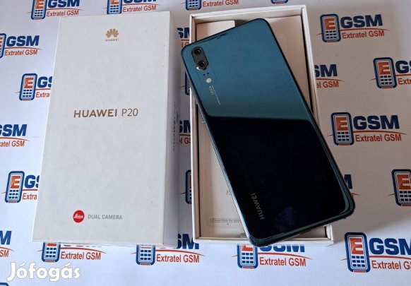 Huawei P20 128GB Kék Független Használt Mobiltelefon