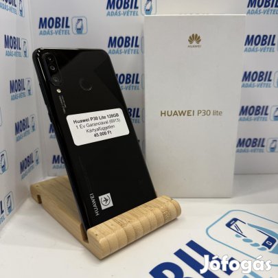 Huawei P30 lite Kártyafüggetlen 128 GB, 12 hó garancia