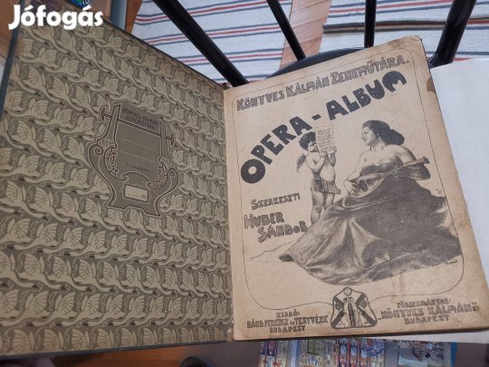 Huber Sándor - Opera-album - kottás könyv - Könyves Kálmán Zeneműtára