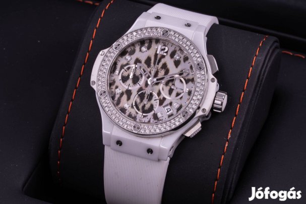 Hublot Big Bang Snow Leopard Ceramic Diamonds