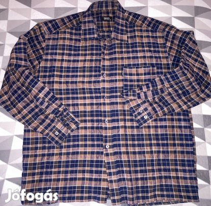 Hugo Boss XL 'kockás' zsebes ffi hosszú ujjú ing 