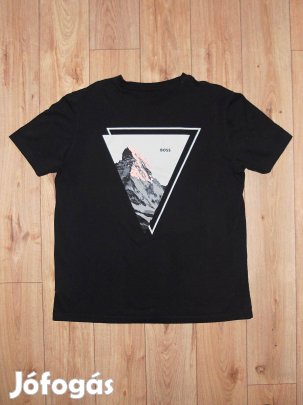 Hugo Boss fekete rövid ujjú póló (XXL-es)