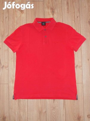 Hugo Boss piros galléros póló (M-es)