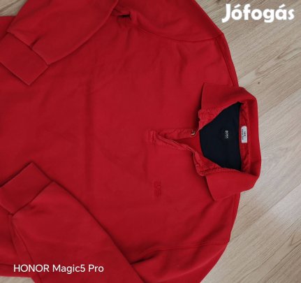 Hugo Boss sportos pamut férfi pulóver 55 cm mell L-XL