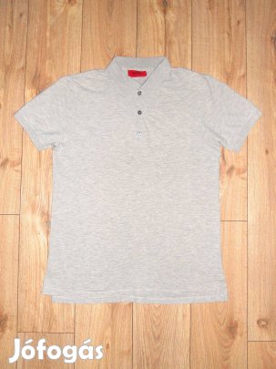 Hugo Boss szürke galléros póló (S-es)