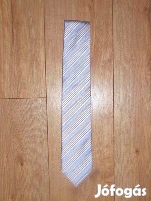 Hugo Boss világoskék csíkos nyakkendő