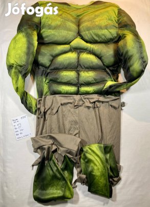 Hulk jelmez, szuperhős jelmez, felnőtt jelmez M335