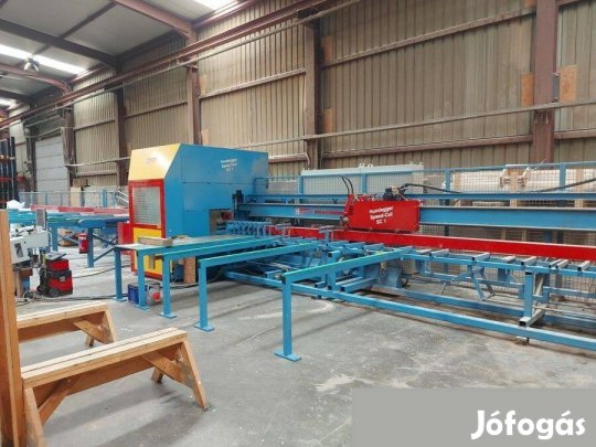 Hundegger ácsipari körfűrész szeglemezes tető gyártó