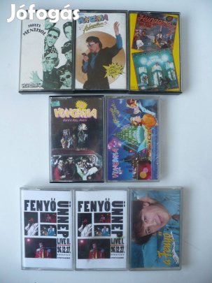 Hungária és Fenyő Miklós kazetta-kollekció (összesen 8 db)