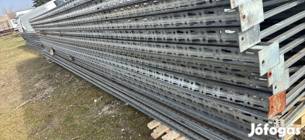 Hunpal magas állvány,raklap állvány,7.méter,90.mély,oszlopok...