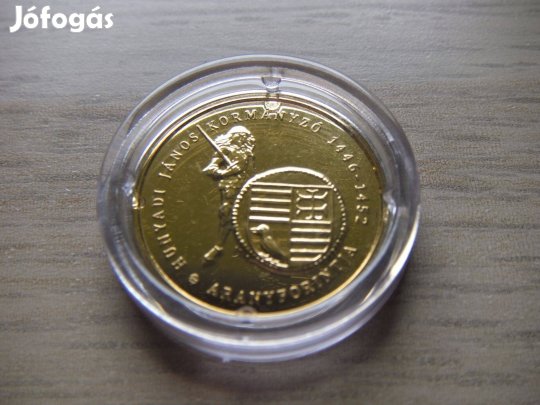 Hunyadi János Aranyforintja Arany Emlékérem + Tanúsitvány 2022
