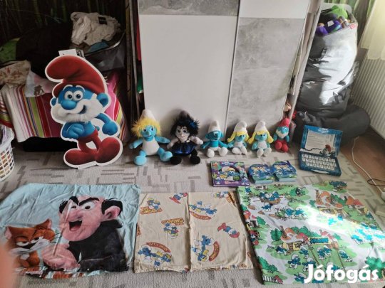 Hupikék Törpikék Domino Stikeez Újszerű