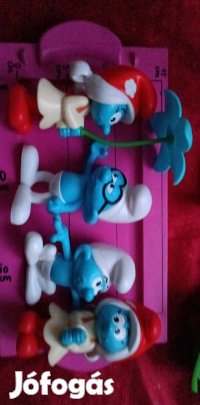Hupikék törpikék figura gyűjtemény ( 4 darab együtt)