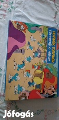 Hupikék törpikék társasjáték sérült dobozos