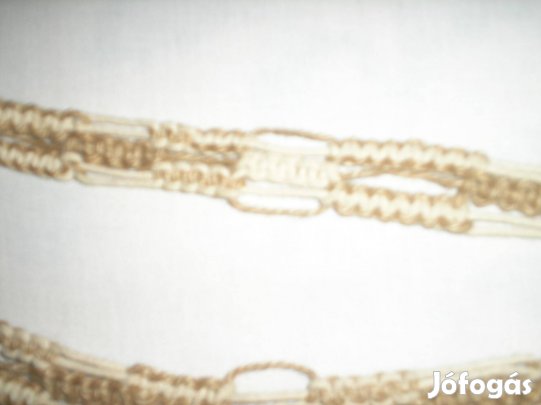 Hurkolt öv, mutatós szép kézimunka Ajándékötlet