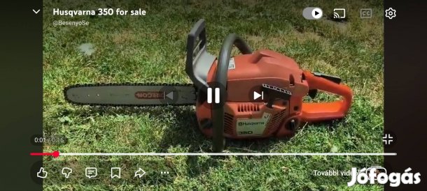 Husqvarna 350 láncfűrész videóval