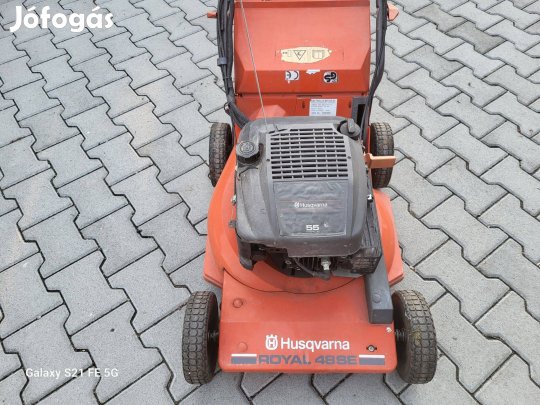 Husqvarna: Briggs motoros - önindítós- önjáró + gyűjtős fűnyíró