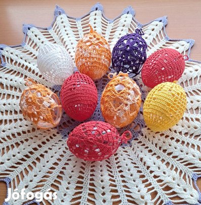 Húsvét horgolt tojás 8 cm