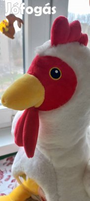 Húsvéti Plüss tyúk tojásokkal nagy méret - Új