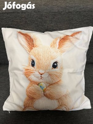 Húsvéti, nyuszis párnahuzat, Huzat 50X50 cm Új