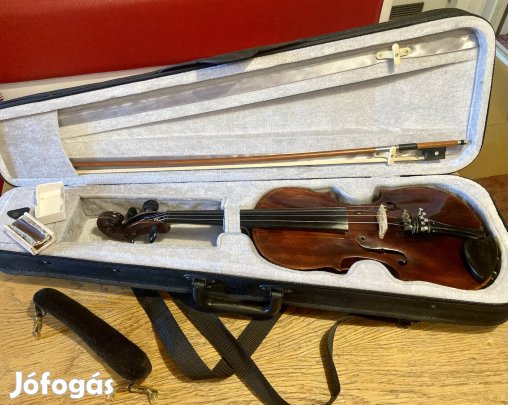Húsvéti ajándék ötlet! Egészes hegedű, 20. sz. eleje. Tokkal-vonóval