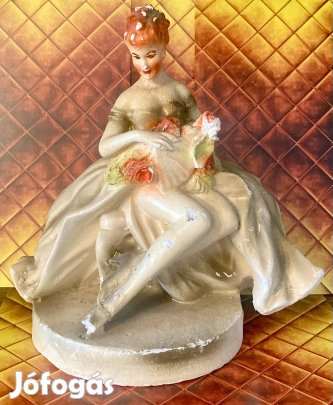 Húsvéti ajándék ötlet! Festett gipsz leány nip