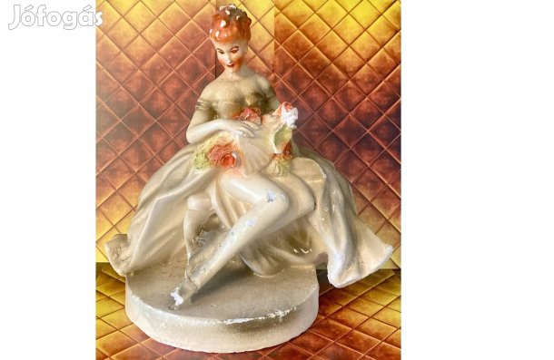 Húsvéti ajándék ötlet! Festett gipsz leány nip