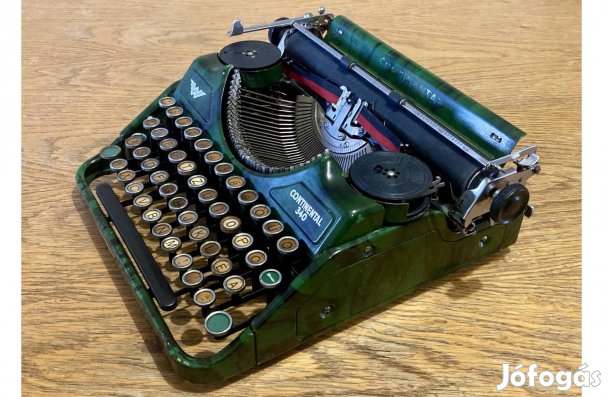 Húsvéti ajándék ötlet! Gyönyörű, smaragdzöld Continental 340 írógép