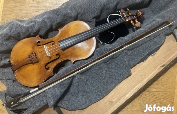 Húsvéti ajándék ötlet! Szép hangú, 100 éves, egészes hegedű