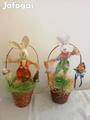 Húsvéti dekoráció, asztaldísz, ablakdísz természetes anyagból