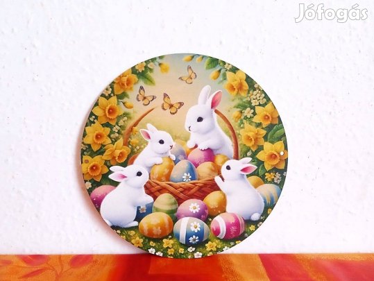 Húsvéti dísz, dekoráció, ajtódísz, fali dekoráció, átmérő 20 cm