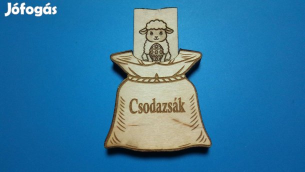 Húsvéti gyerekjáték. Csodazsák báránnyal, pipivel. Bűvésztrükk is