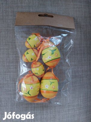 Húsvéti műanyag tojások narancs színben