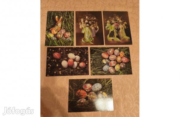 Húsvéti német képeslap 6 db - darabonként is