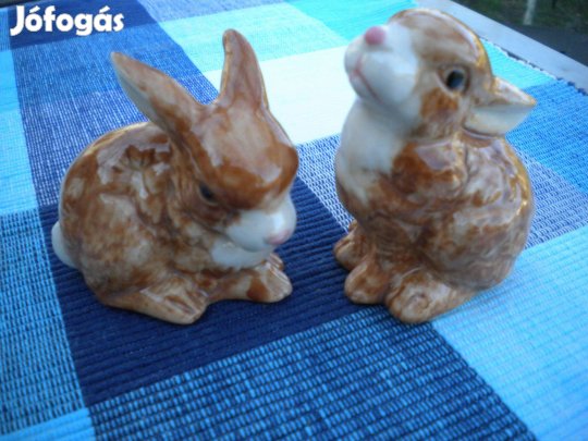 Húsvéti nyuszik porcelán dekorációk