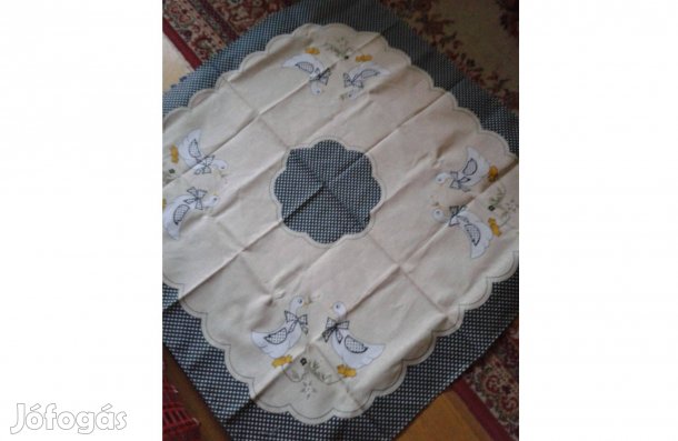 Húsvéti pamutvászon asztalterítő