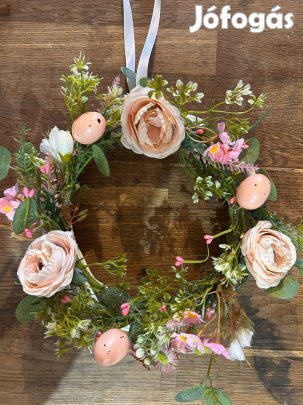 Húsvéti rózsás ajtódísz eladó