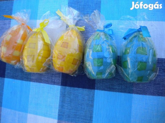 Húsvéti tojás alakú gyertyák, tojásgyertya