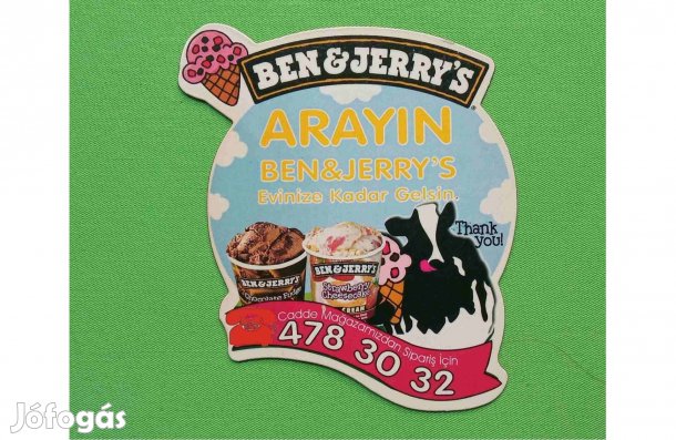 Hűtőmágnes - Ben & Jerrys Arayin hűtőmágnes * Gyűjtők figyelmébe!