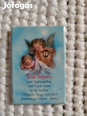 Hűtőmágnes, imával