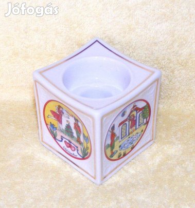 Hutschenreuther Diótörő porcelán gyertyatartó