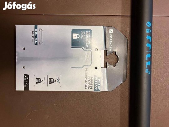 Húzódzkodó rúd testépítéshez, ajtókeretbe rögzíthető, 70 cm - 95 cm