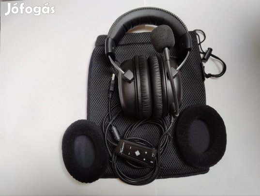 Hyperx Cloud II Gunmetal - Új állapot, teljes szett, USB 7.1