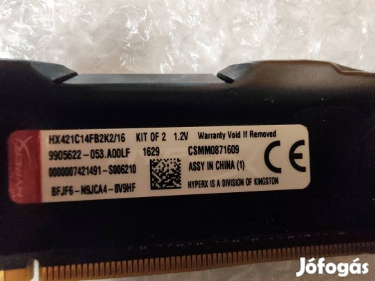 Hyperx Fury 8GB DDR4 2133MHz RAM  (CL14)