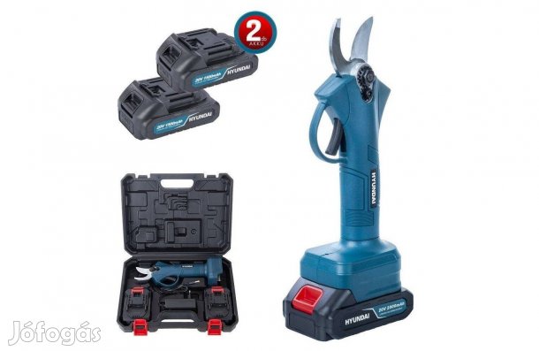 Hyundai Hyd-7030-20V Akkus metszőolló 2 db akkuval és töltővel+pótkés