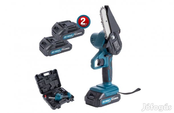 Hyundai Hyd-7090-20V-Li Akkus láncfűrész 2 db akkuval és töltővel