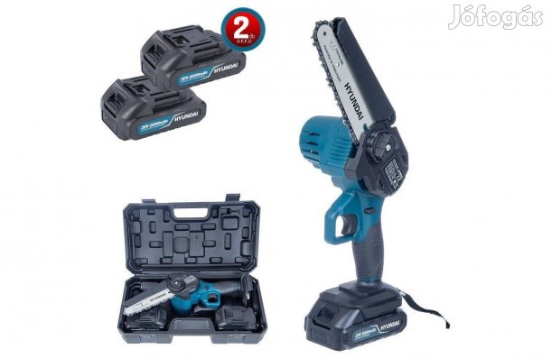 Hyundai Hyd-7150-20V-Li Akkus láncfűrész 2 db akkuval és töltővel