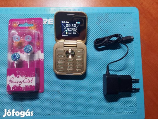 I17 pro mini flip mobil - Telefon+Töltő+Füles+Csuklópánt - Független